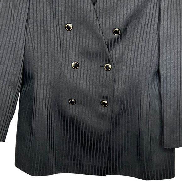 Vintage NYPD Direct‎ Double Breasted Black Blazer - Picture 3 of 7